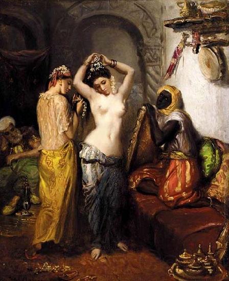 Theodore Chasseriau Orientalist Interior Spain oil painting art